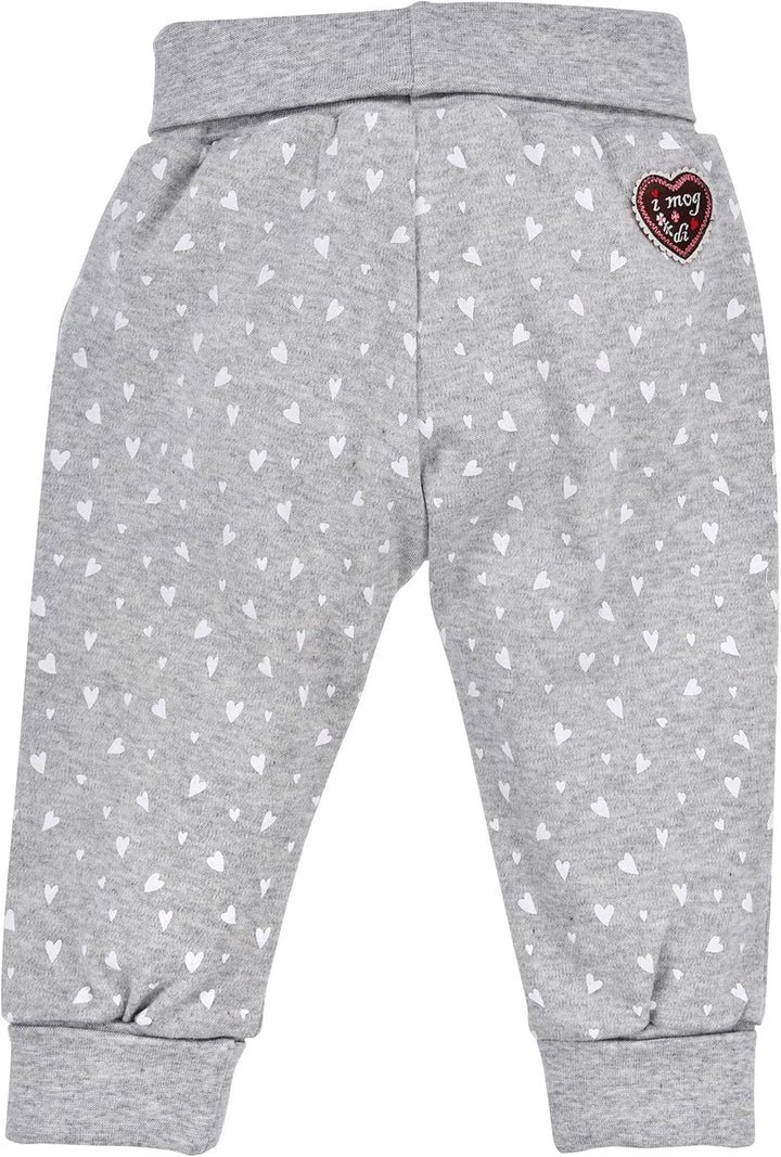 BONDI Laufhose ´I mog di´ Tracht Baby Mädchen Artikel-Nr.86766 92 Grey-melange, 92 Grey-melange