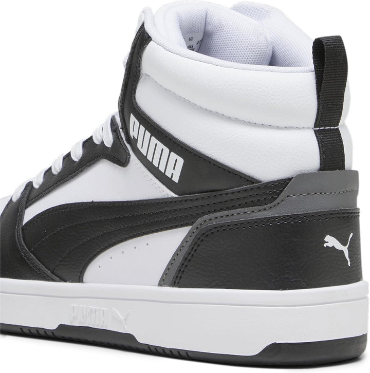 Puma Unisex Rebound V6Sneaker 37.5 EU Puma White Puma Black Shadow Gray Puma White, 37.5 EU Puma Whi