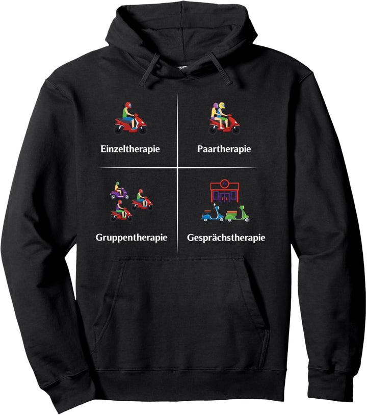 Roller Mofa Moped Mopedfahrer Lustig Mofafahrer Pullover Hoodie