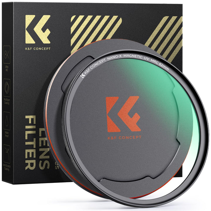 K&F Concept X-Serie 49MM Magnetischer MCUV Filter mit Objektivdeckel Schutzfilter Ultraviolett-Filte