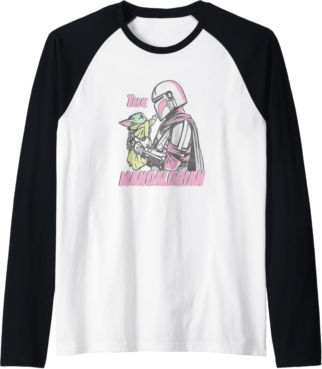 Star Wars: The Mandalorian &amp; The Child Pick Up Pink Tones Raglan