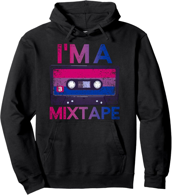 Ich bin ein Mixtape 80er Kassette LGBT Geschenk Bisexuell Pullover Hoodie