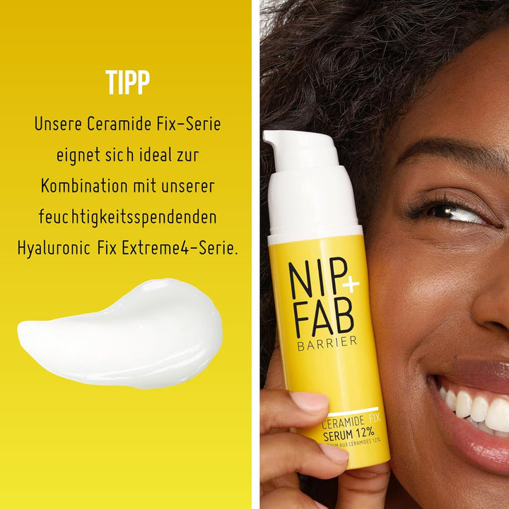 Nip+Fab Ceramide Fix Serum 12% 1.69 Fl Oz, Replenishing Ceramide-Enriched Complex, Skin Barrier Stre