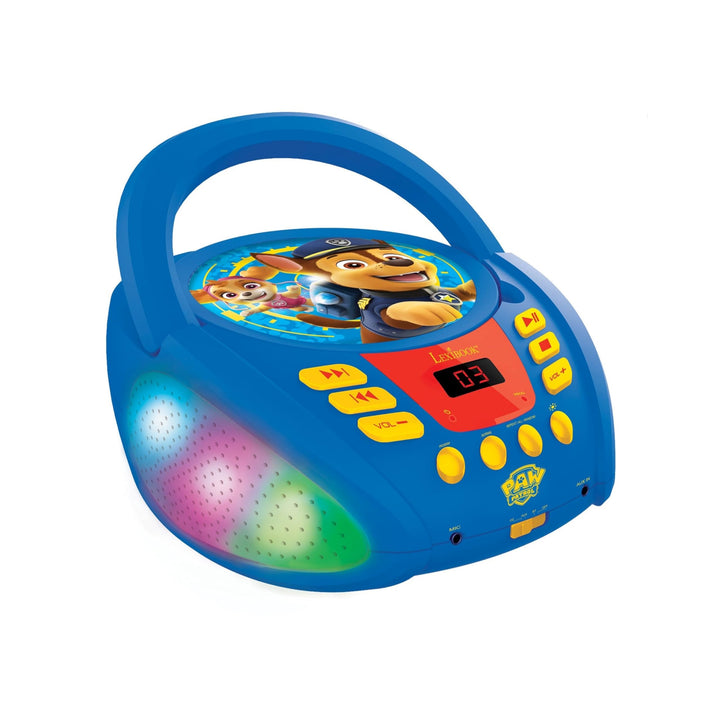 Lexibook - Paw Patrol - Bluetooth-CD-Player für Kinder - Tragbar, Lichteffekte, Mikrofonbuchse, Aux-