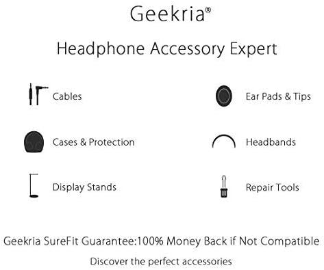 Geekria QuickFit Audio Kabel mit Mikrofon Kompatibel mit Skullcandy Hesh 3, Hesh 2, Crusher, Grind K