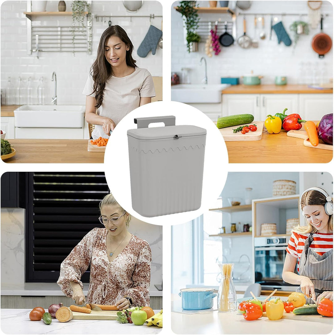Arbeitsplatte Mülleimer 27 X 13 X 29 Cm Komposteimer Für Küche Hängender Mülleimer Biomülleimer Häng