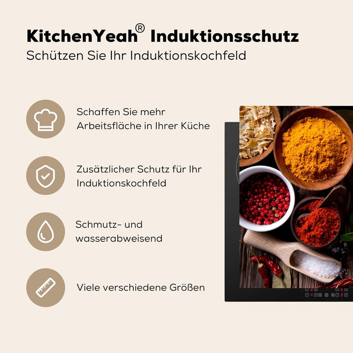 KitchenYeah© Herdabdeckplatte Einteilig Induktionsmatte Küche Abdeckung Ceranfeld Herd Abdeckplatte