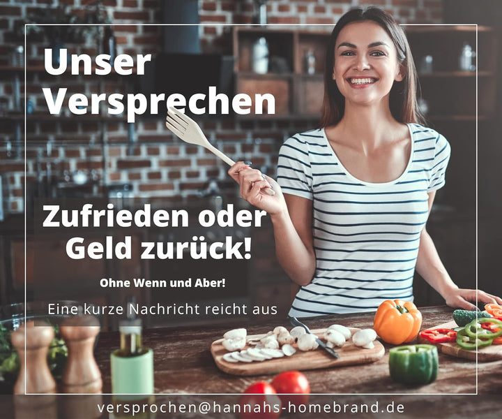 Hannah's Homebrand Santoku Messer & Sushi Messer - verblüffend scharfes Küchenmesser 18 cm Klinge -