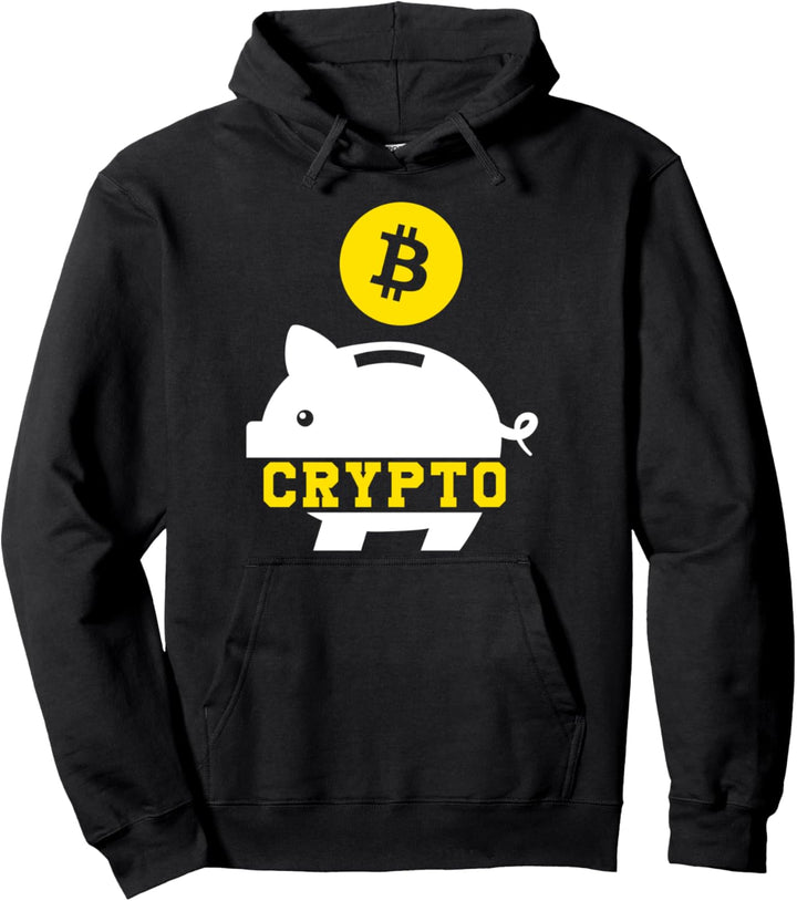 Bitcoin Schwein Krypto Blockchain Kryptowährung Geschenk Pullover Hoodie