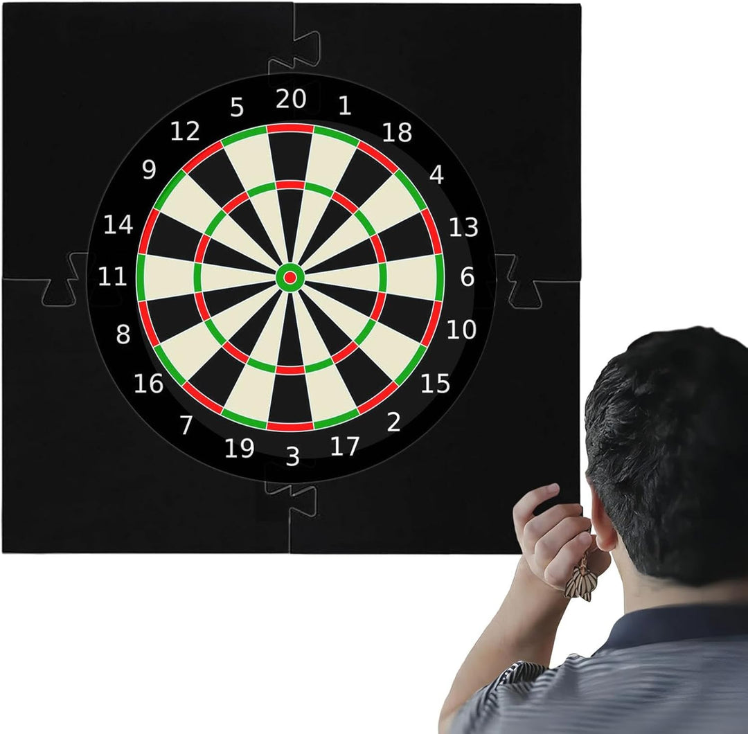 Dart Surround Dart Wandschutz 45 cm, Eva Dartscheibe Schutzring Dartscheibe Schutz Schwarz,Dartboard