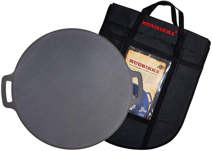 MUURIKKA Grillpfanne 48cm, Outdoor Pfanne, Feuerpfanne mit Beinen, robuster Walzstahl 48 cm, 48 cm