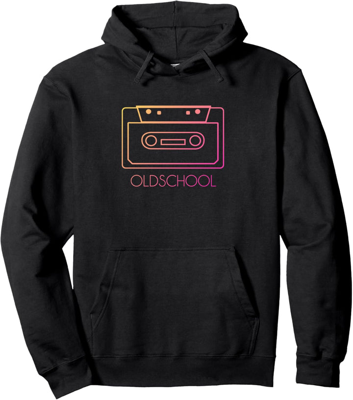 OLDSCHOOL Retro Kassette 80er 90er Jahre Pullover Hoodie