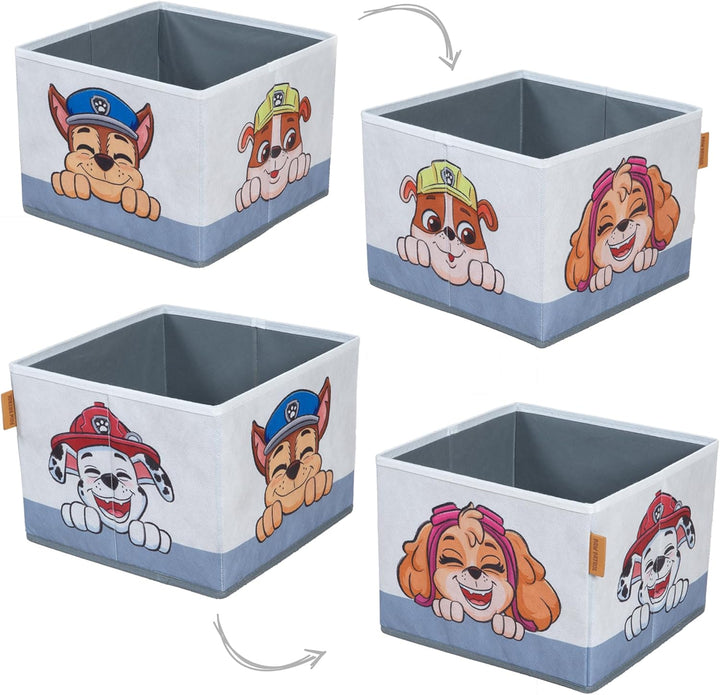 Klappbare Sitzbank Paw Patrol + 2 wendbare Aufbewahrungsboxen - Umbaubar zum Kindertisch - Ab 18 Mon