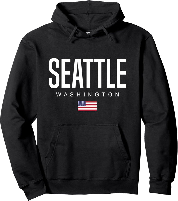 Seattle, Washington Pullover Hoodie