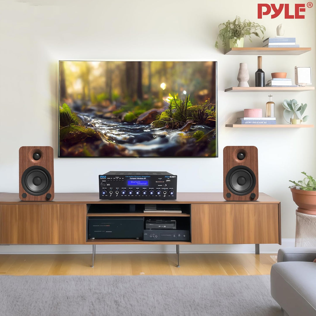 Pyle Verstärker, AV Receiver, Mini Verstärker, Stereo, Bluetooth, 200W-Amplifier, Stereo Receiver –