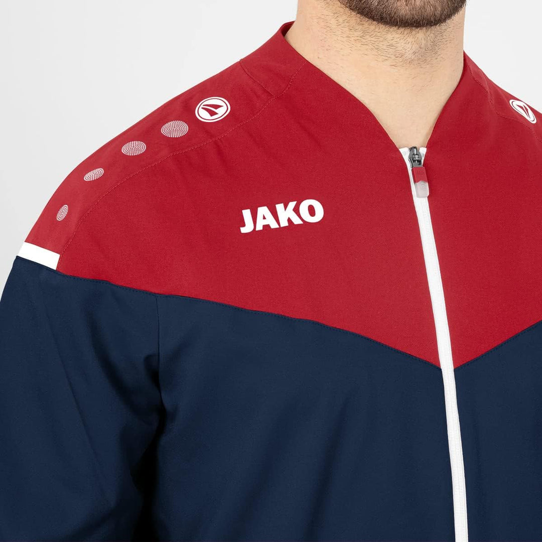 JAKO Herren Champ 2.0 Präsentationsjacke S Marine/Neongelb, S Marine/Neongelb