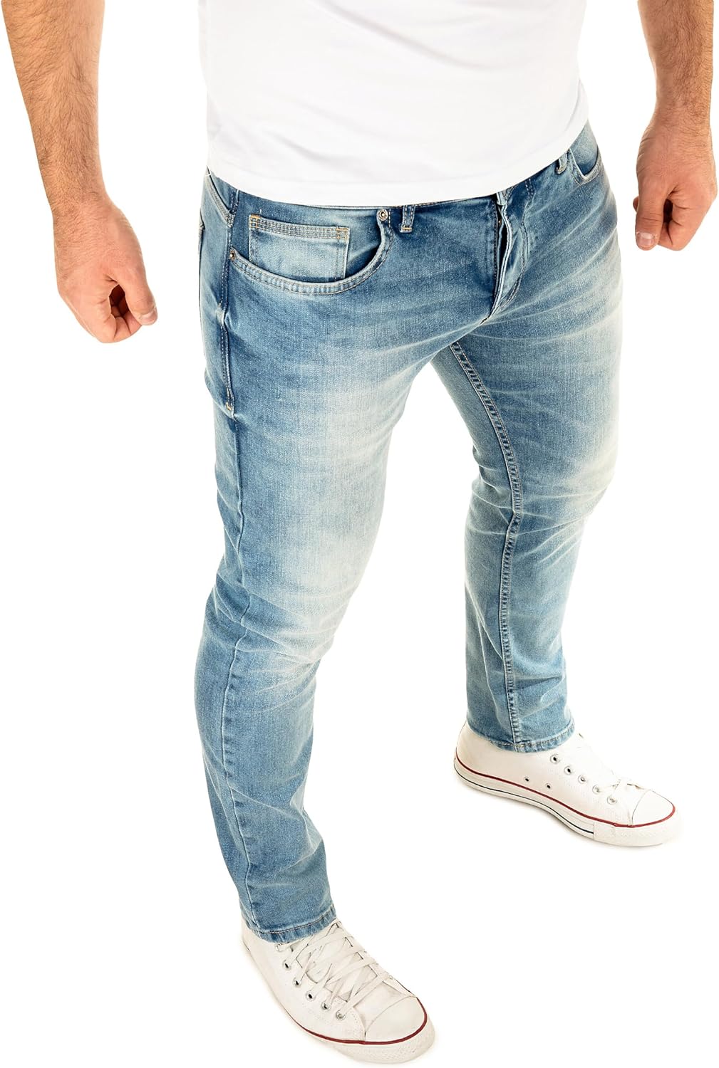 WOTEGA Herren Jeans Alistar Slim Fit 29W / 34L Blau (Flint Stone 183916), 29W / 34L Blau (Flint Ston