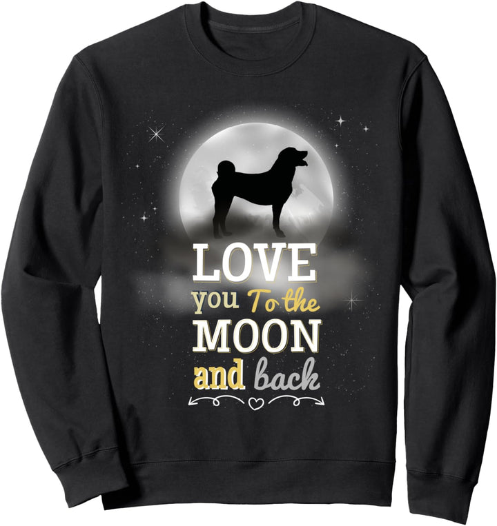Appenzeller Sennenhund Love To The Moon Sweatshirt