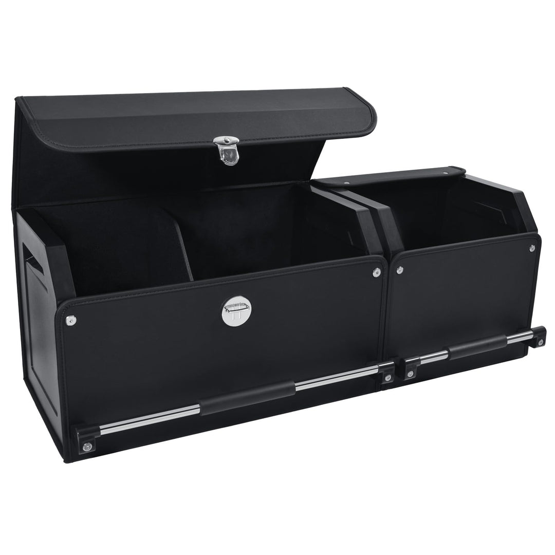 Auto Kofferraum Organizer mit Deckel – 2-in-1 Modulares XXL-Aufbewahrungsbox, Multifunktionaler Koff