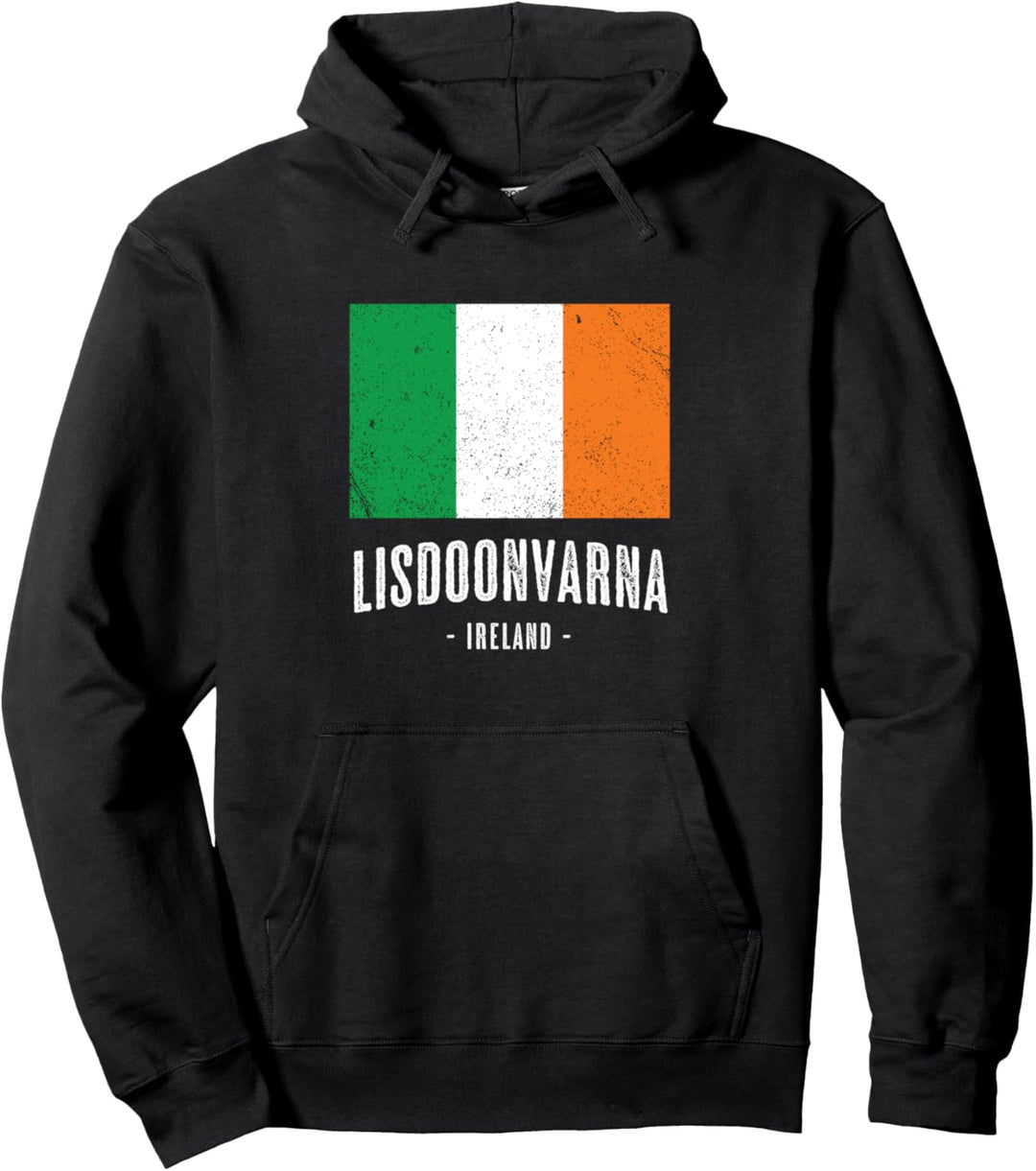 Stadt von Lisdoonvarna - Irland | Irische Flagge Souvenir - Pullover Hoodie