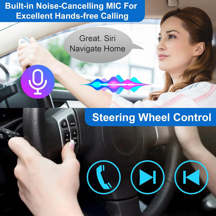 Doppel Din Radio Android mit Wireless CarPlay &amp; Wireless Android Auto, Autoradio mit Navi 7 Zoll Bil