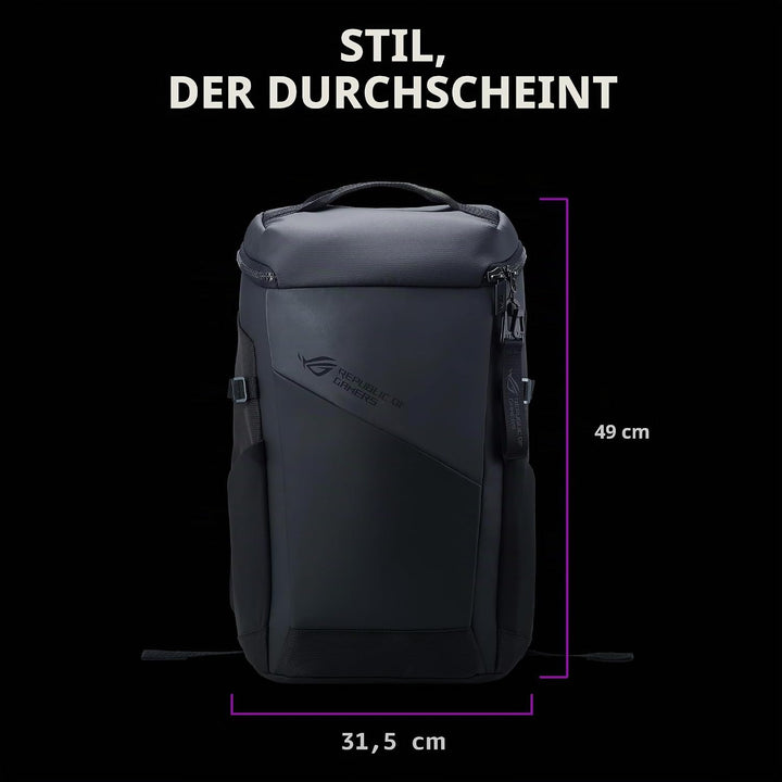 ASUS ROG Ranger BP201 Gaming Notebook Rucksack (leichtgewichtig, wasserabweisend, 22 Liter Stauraum,