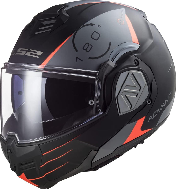 LS2, Modularhelme motorrad ADVANT Codex mat black titanium, XS XS mat black titanium, XS mat black t