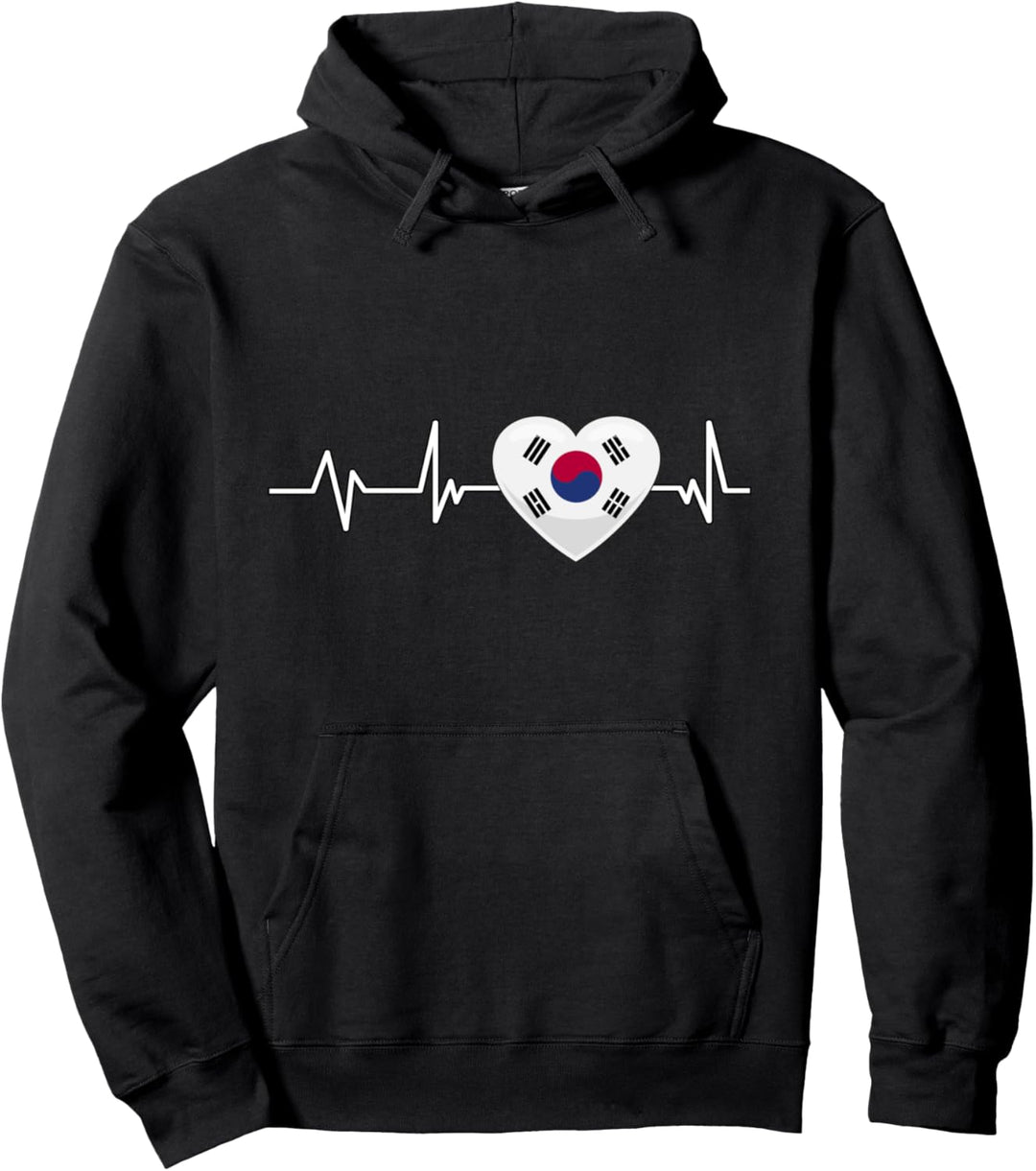 Südkorea Herzschlag Reise Geschenk Südkorea Pullover Hoodie