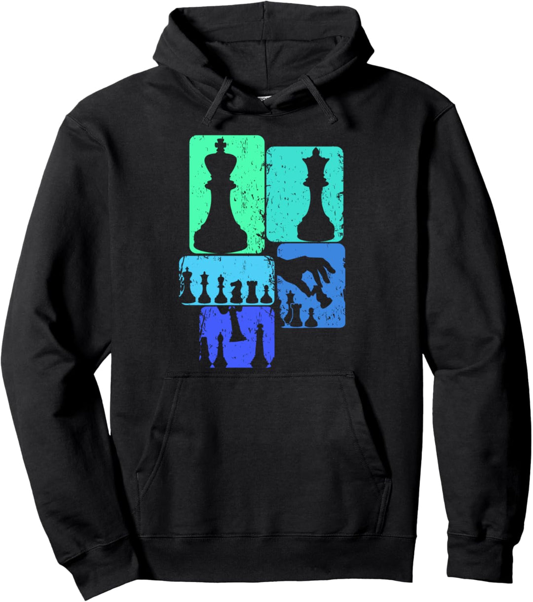 Schach Schachspieler Kinder Jungen Herren Pullover Hoodie