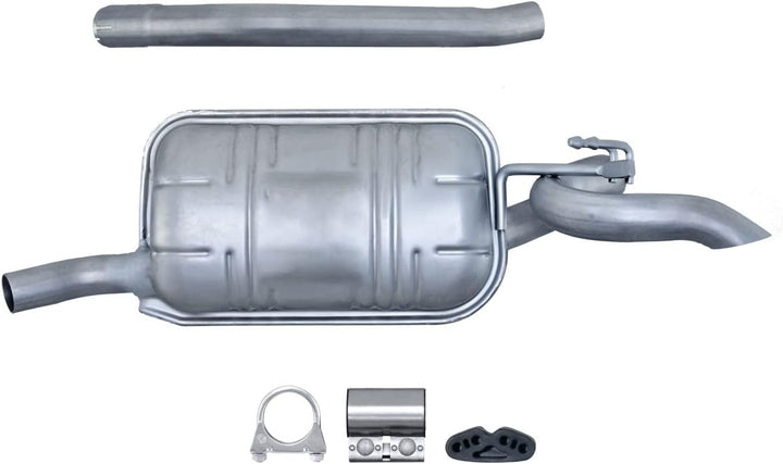 HELLA 8LD 366 028-971 Endschalldämpfer - Easy2Fit Kit - hinten - zweiteilig - Set mit Anbauteilen