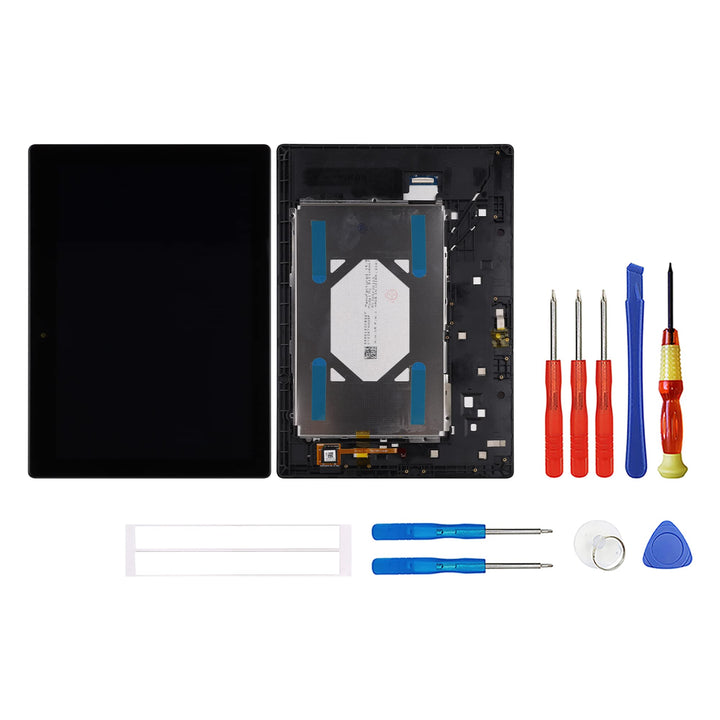 swark LCD Display Compatible with [Lenovo] Tab 2 A10-70F A10-70L 10.1 Inch (Schwarz mit Rahmen) Touc