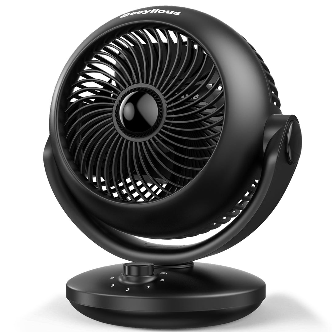 Ventilator Leise, 22dB Tischventilator sehr Leise, Fan mit 3 Geschwindigkeiten 100/70° Verstellbare