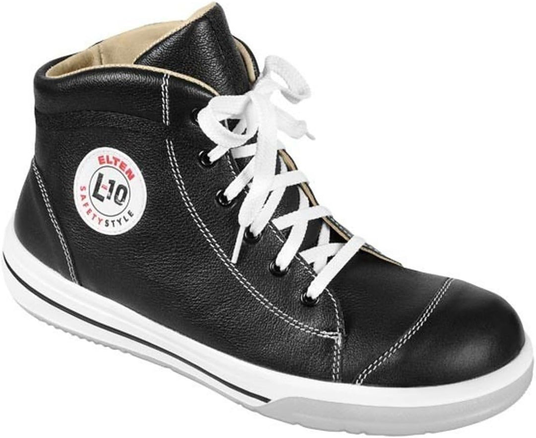 Elten Stiefel L10 Shadow Mid S3 Stylischer Arbeits &amp; Sicherheitsstiefel ESD ( schwarz, wasserdicht,