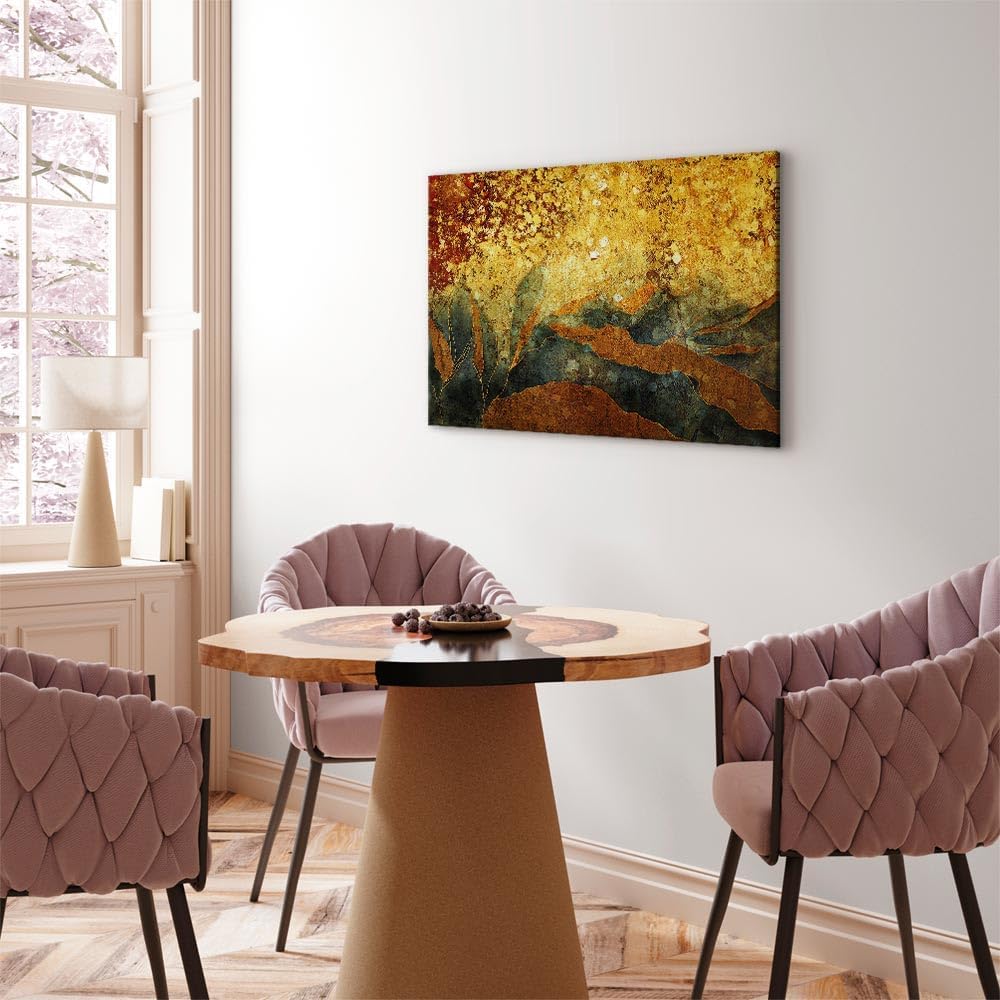 murando Akustikbild Blätter 120x80 cm Bilder Akustikschaum Hochleistungsschallabsorber Schallschutz