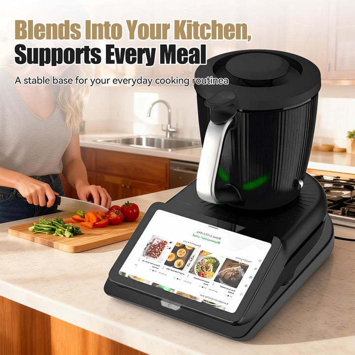 Gleitbrett für Thermomix TM7, Brett für Thermomix mit Rollen &amp; Gummifüssen, Leicht zu Bewegen, Schüt
