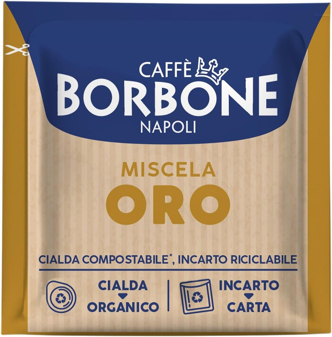 Kaffeepads 44 mm, Caffè Borbone, Miscela Oro-Mischung, Stückzahl: 50, 100, 200, 300, 400, 500