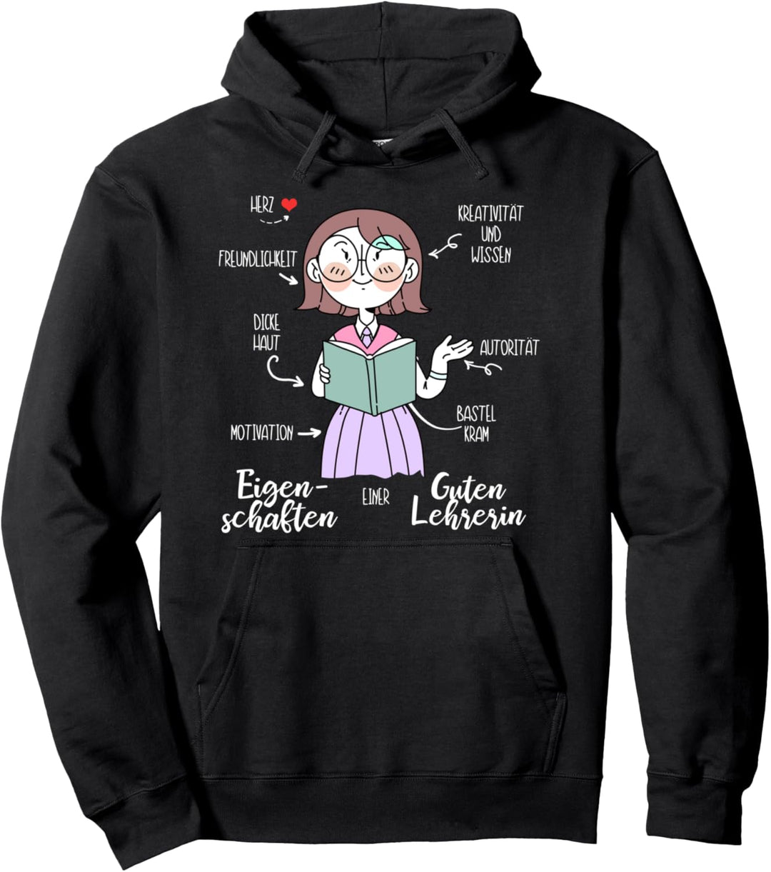 Eigenschaften Einer Lehrerin Pädagogin Schüler Geschenk Pullover Hoodie