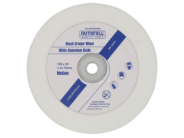 ROSENBERG General Purpose Schleifscheibe 150mm x 20mm White Medium