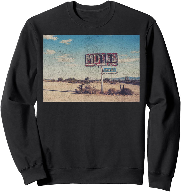 Trendy Motel Sign Photo Sweatshirt