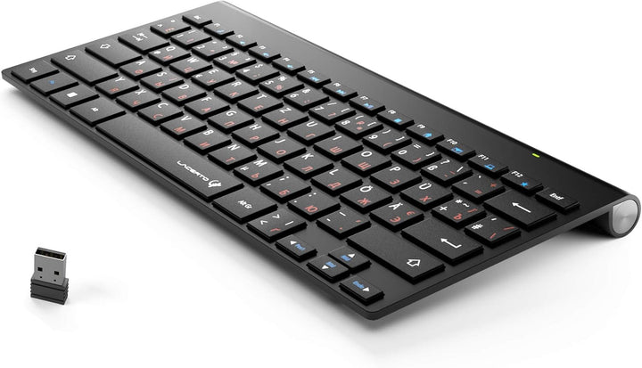 Lacerto® | Russisch-Deutsche Multimedia Tastatur, USB, Spritzwassergeschützt | OFFICE-DR568 OFFICE-D