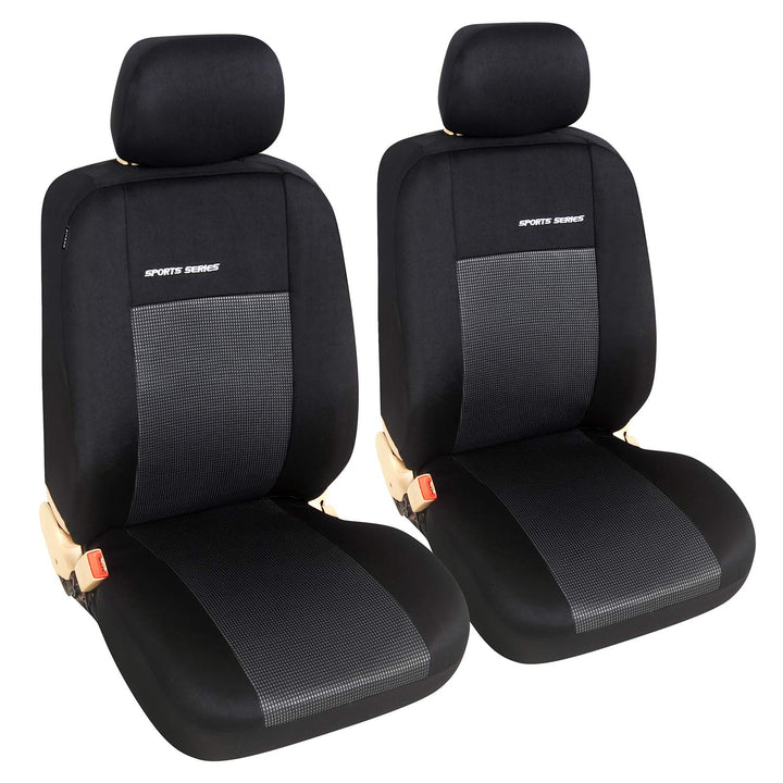 eSituro SCSC017236 Einzelsitzbezug universal Sitzbezüge Sitzbezug für Auto Schonbezug Schoner grau,