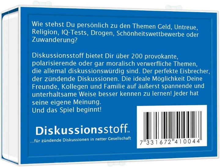 Kylskapspoesi 41007 - Gesprächsstoff – Diskussionsstoff, Schwarz und Weiss