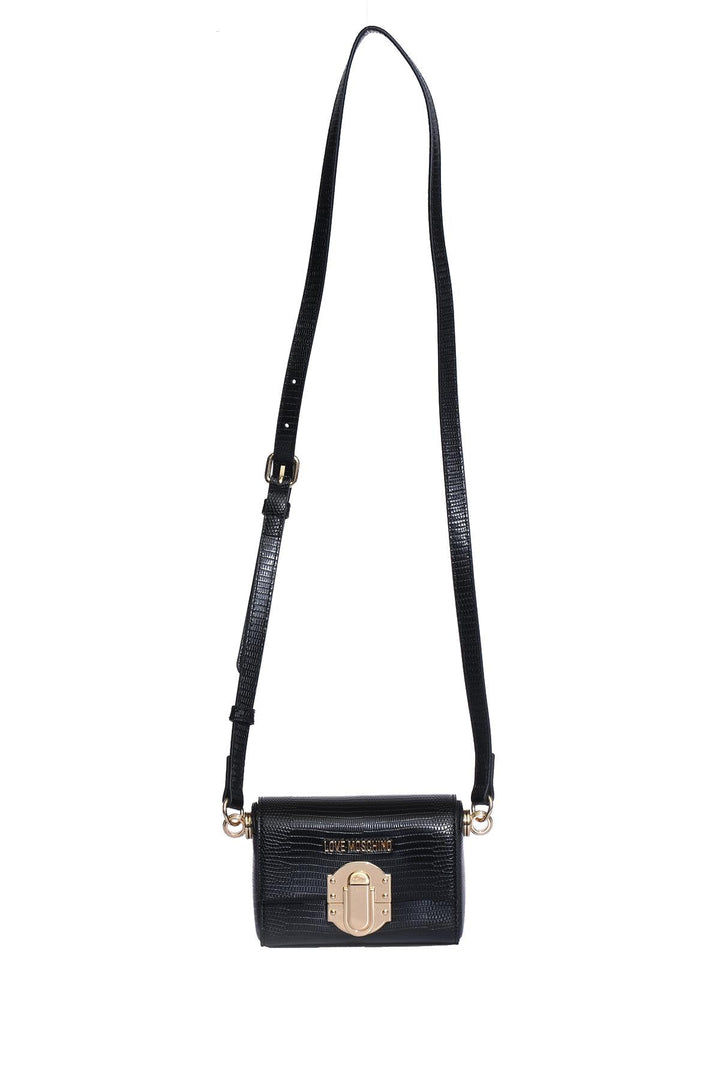 Love Moschino Women's Jc4294pp0gku0 Handbag, 10X14X6 Schwarz, Schwarz