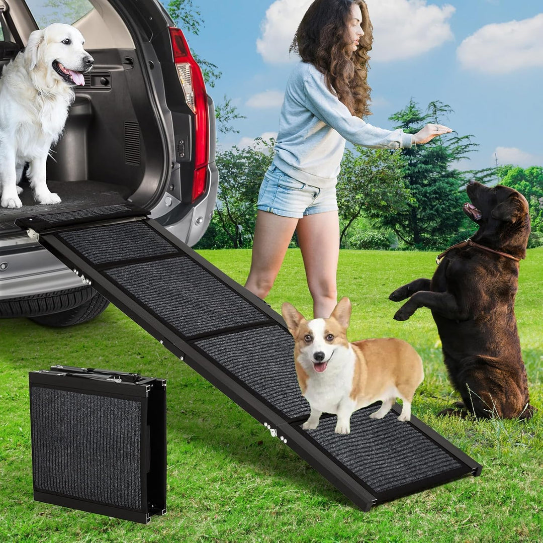 Hunderampe Klappbar Hundetreppe Hunde- & Katzentreppe Rampe Einstiegshilfe Für Kofferraum Haustiertr