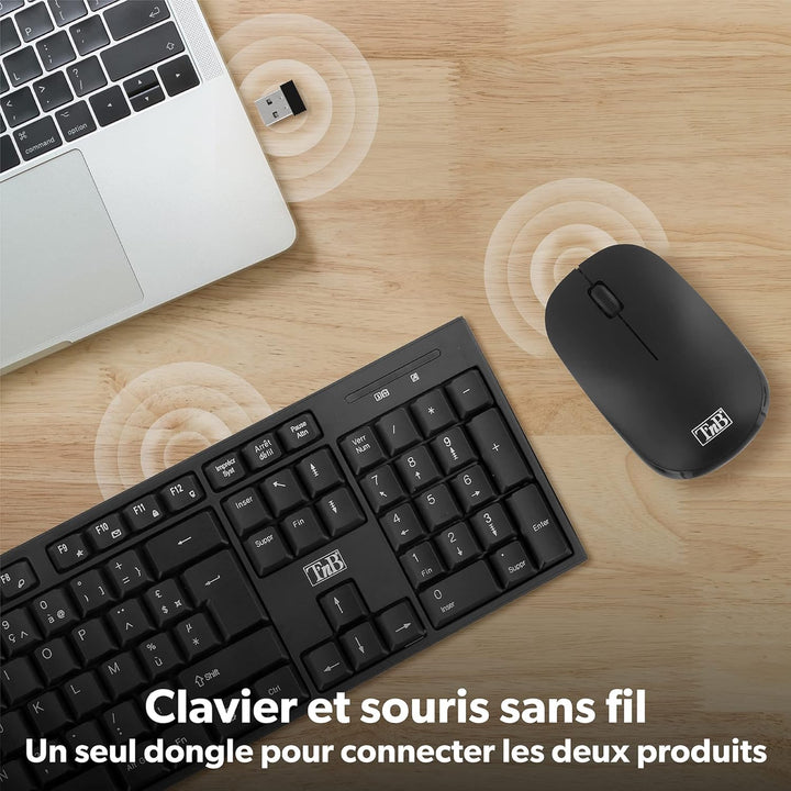 Ensemble Clavier – Souris sans fil T&