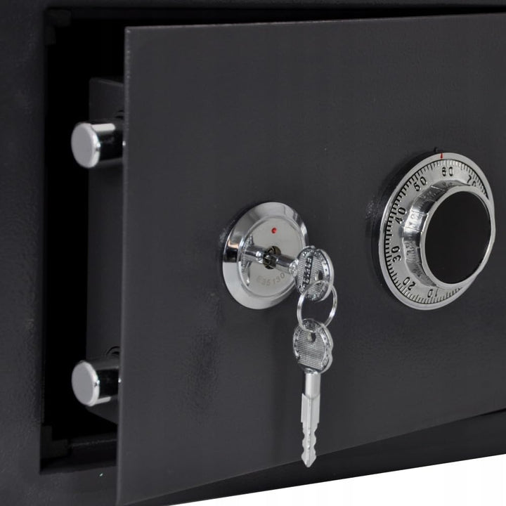 ALSTEN TECH Tresor Möbeltresor Safe Mechanisches Kombinationsschloss + Doppelbartschloss Schranksafe