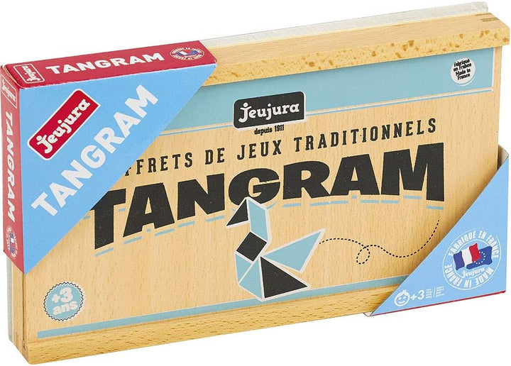 JeuJura 8144 Spiel, der Reflexion – Tangram – Holzbox