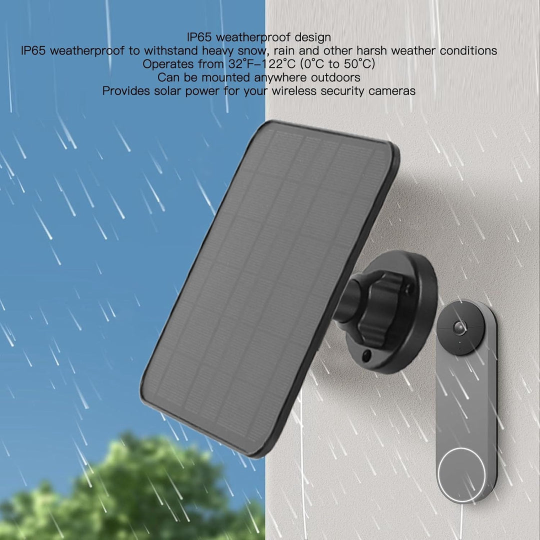 12 W Solarpanel für Arlo Pro 3 Pro 4 Ultra 2 Go 2 Kamera, Video Türklingel Stromversorgung für Spotl