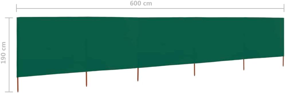 Windschutzgewebe,Windschutz Sichtschutz Balkon,Sichtschutzzaun Grün,600 x 160 cm 600 x 160 cm Grün,