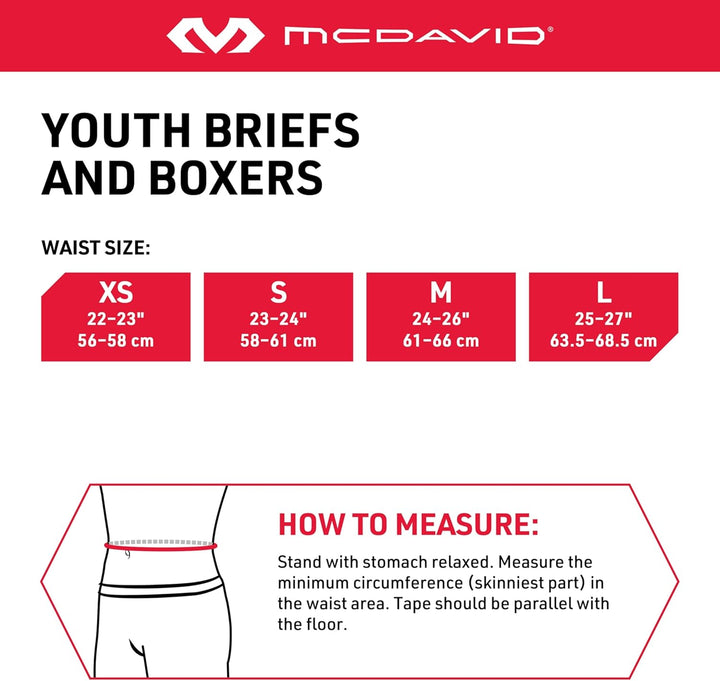 McDavid Classic Youth Brief mit Soft Schaumstoff Cup, L